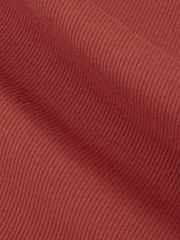 锈红色 - Reiss Riva Stretch-Cotton Ribbed Square-Neck Vest - 7的图像7｝