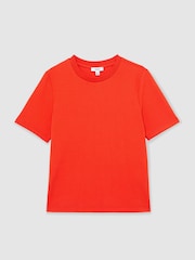 Reiss Coral Red Josie T-Shirt - Image 2 of 6