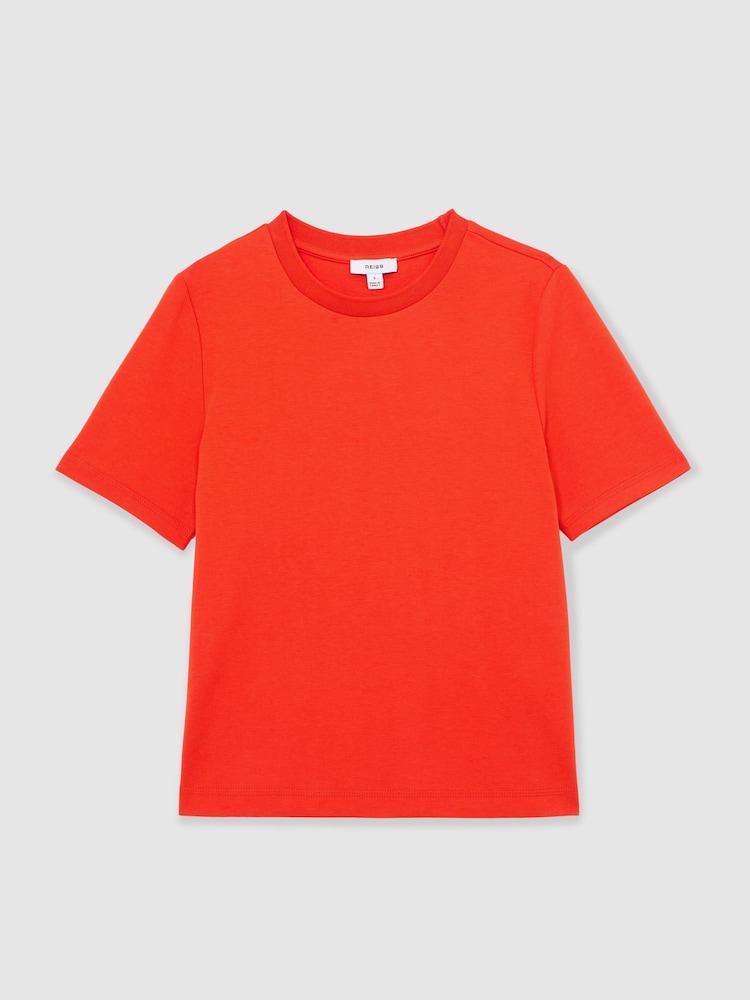 Reiss Coral Red Josie T-Shirt - Image 2 of 6