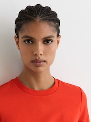 Reiss Coral Red Josie T-Shirt - Image 4 of 6