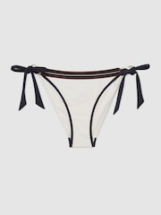 Плавки бикини с контрастными полосками и завязками по бокам Reiss Riva - Изображение 2 6