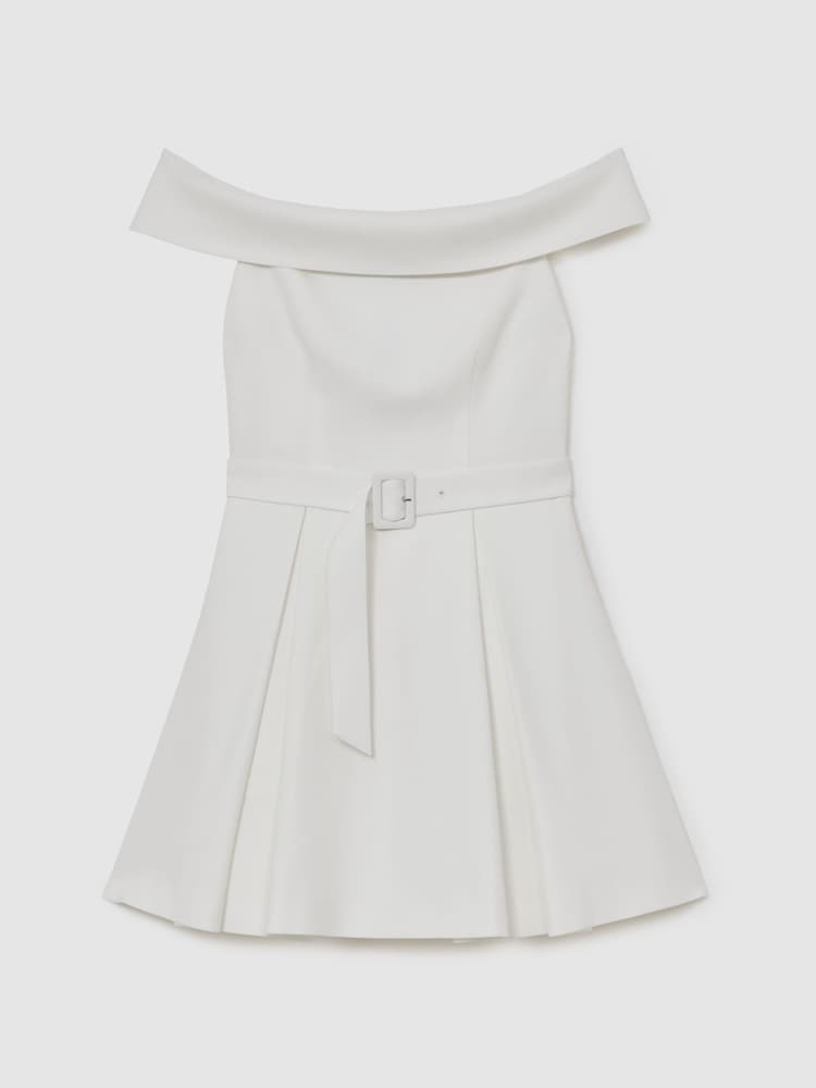 Reiss Arwen Off-Shoulder Flippy Mini Dress - Bild 2 von 6