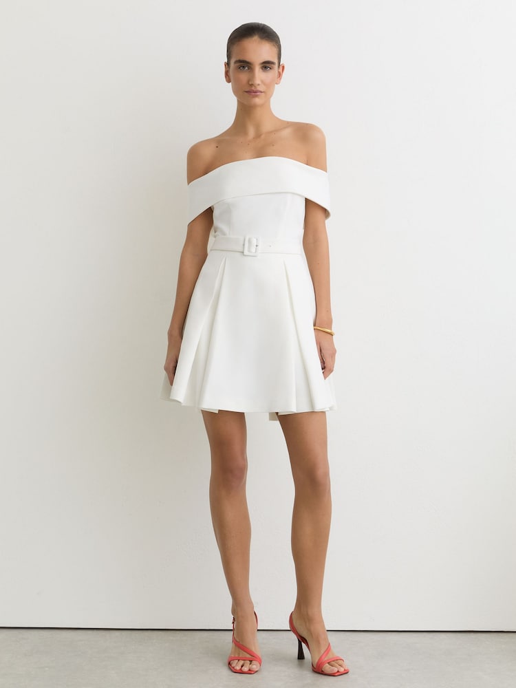 black and white pleated dress Black & White Pleated Dress – All There Boutique