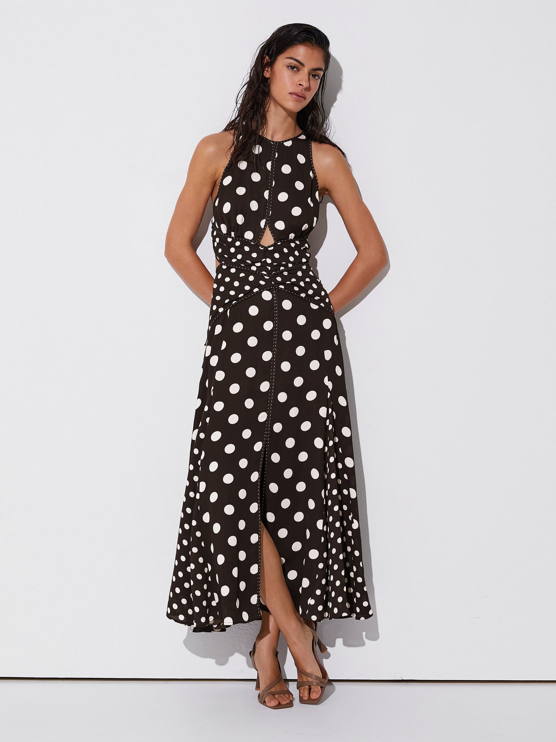 michelangelo polka dot midi dress Michelangelo Polkadot Midi Dress by Enduring Kairos