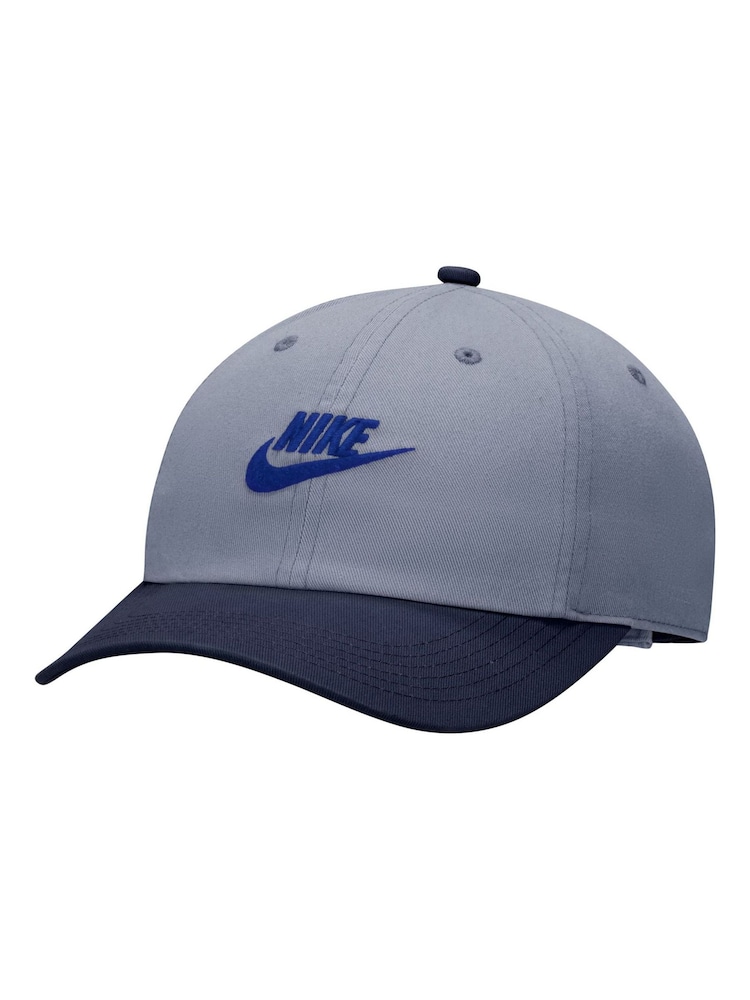 Nike Blue Unstructured Futura Wash Cotton Cap - Image 1 of 2 Nike Blue Unstructured Futura Wash Cotton Cap - Image 1 of 2