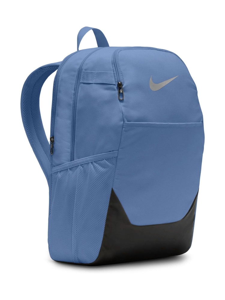 Nike Blue Brasilia Training Backpack (Medium, 24L) - Image 2 of 10 Nike Blue Brasilia Training Backpack (Medium, 24L) - Image 2 of 10
