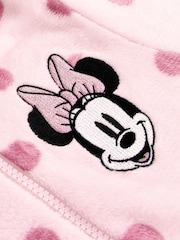 Character Pink Disney Minnie Mouse Onesie With 3D Ears And Bow - Image 11 of 12