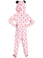 Character Pink Disney Minnie Mouse Onesie With 3D Ears And Bow - Image 5 of 12