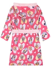 Character Pink Bluey And Bingo Hearts Dressing Gown - Image 2 of 12
