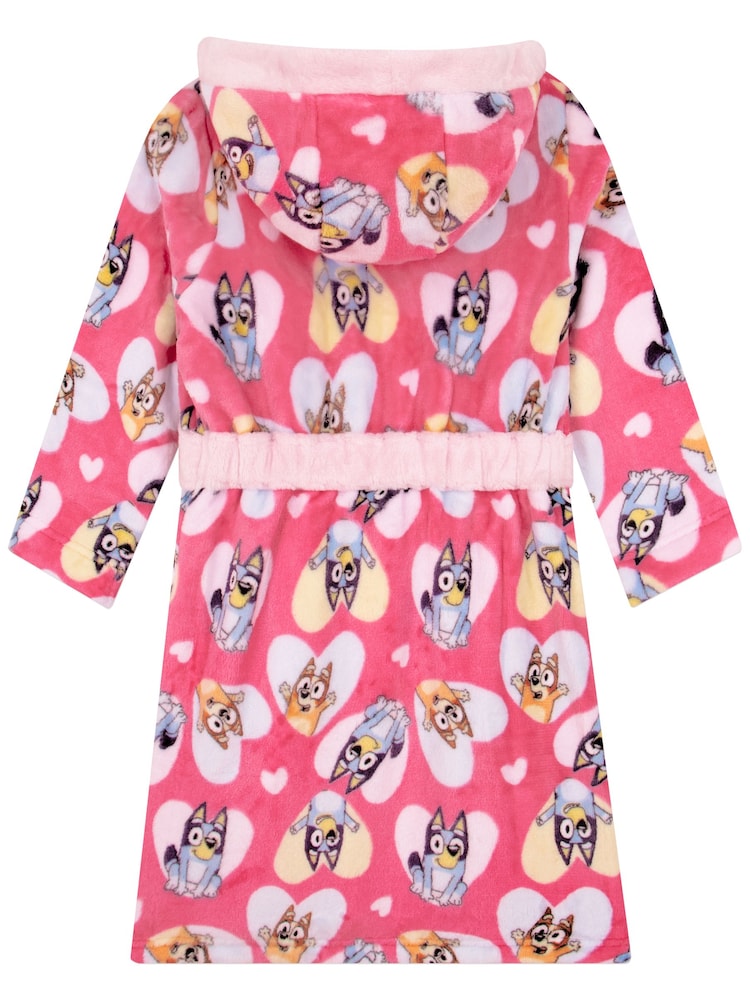 Character Bluey And Bingo Hearts Dressing Gown - صورة 2 من 12 Character Bluey And Bingo Hearts Dressing Gown - صورة 2 من 12