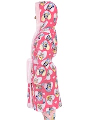 Character Pink Bluey And Bingo Hearts Dressing Gown - Image 6 of 12