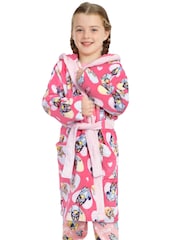 Character Pink Bluey And Bingo Hearts Dressing Gown - Image 9 of 12