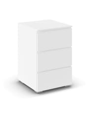 Rauch Alpine white Joelle 2 Drawer Bedside Table - Image 3 of 4