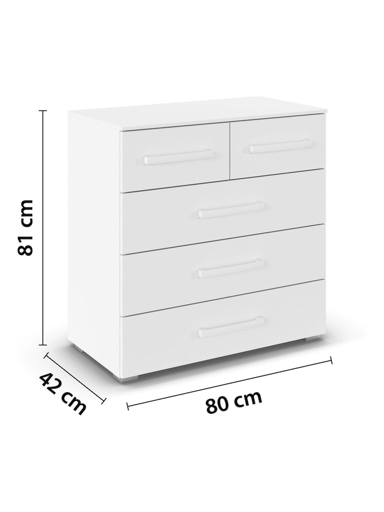 Rauch Alpine white Bayla Chest of Drawers Amodi - Image 4 of 4 Rauch Alpine white Bayla Chest of Drawers Amodi - Image 4 of 4
