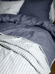 Yard Mineral Hebden Stripe Stonewashed Cotton Bedspread - Image 2 of 4