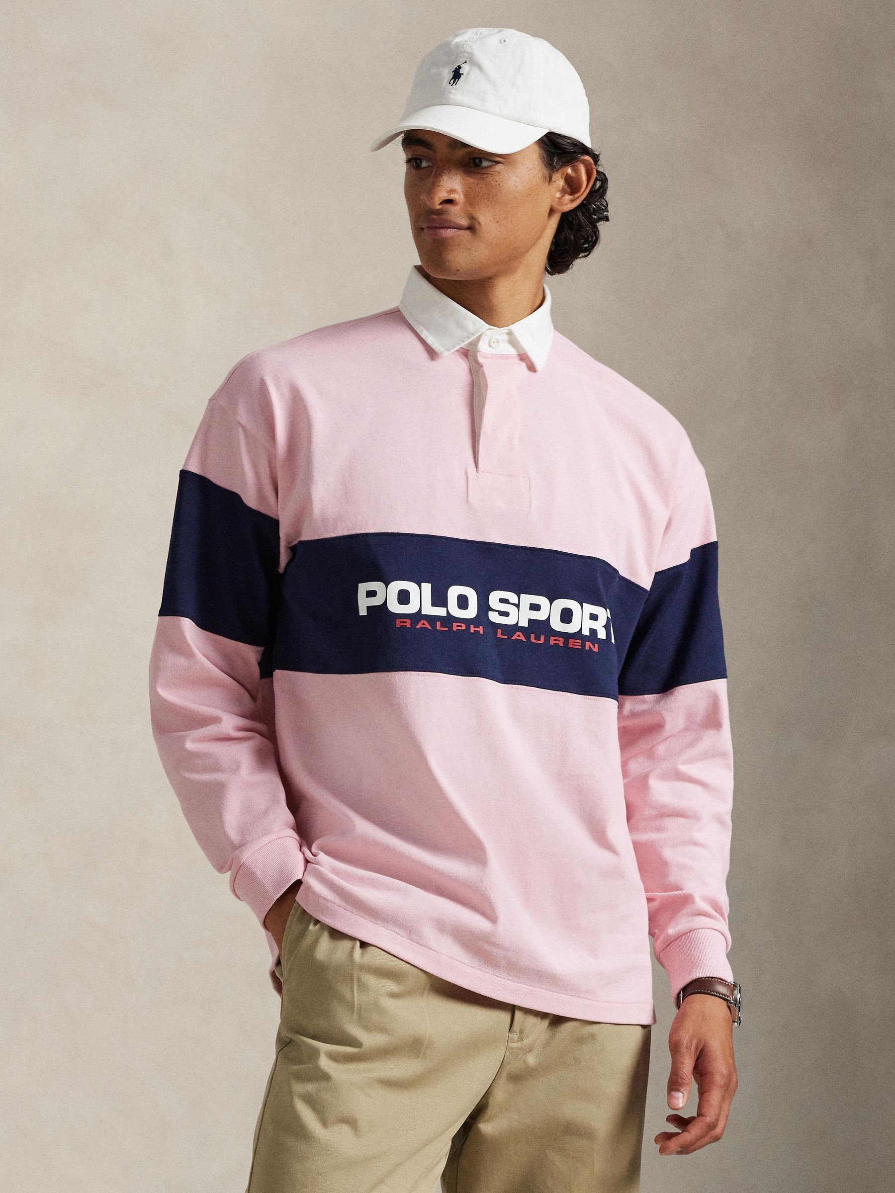 Buy Polo Ralph Lauren Pink Sport Rugby Shirt from the Next UK
