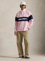 Polo Ralph Lauren Pink Polo Sport Rugby Shirt - Image 2 of 6