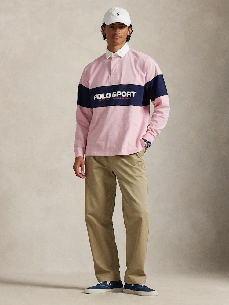 Polo Ralph Lauren Pink Polo Sport Rugby Shirt - Image 2 of 6