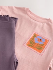 Pink Graphic T-Shirt and Kick Flare Set (3-16yrs) - Image 5 of 7