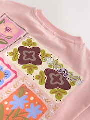 Pink Graphic T-Shirt and Kick Flare Set (3-16yrs) - Image 6 of 7