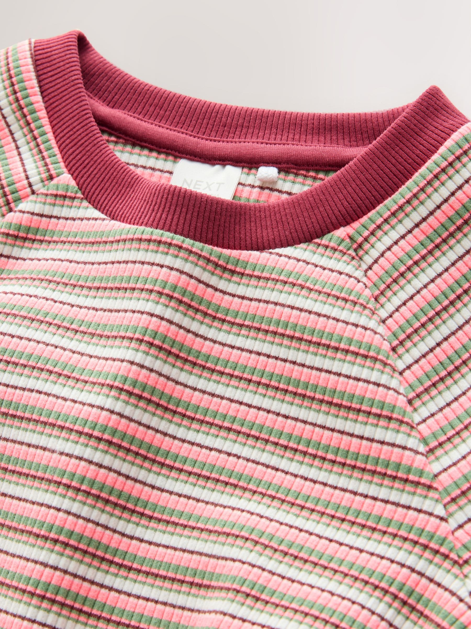 Buy Pink Multi Stripe T-Shirt and Kickflares Set (3-16yrs) from