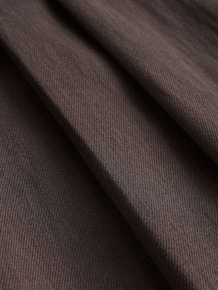 Chocolate Brown Crinkle Palazzo Trousers - Image 2 of 4