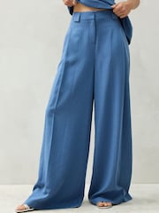 Blue Wide Leg Trousers - Image 3 of 9