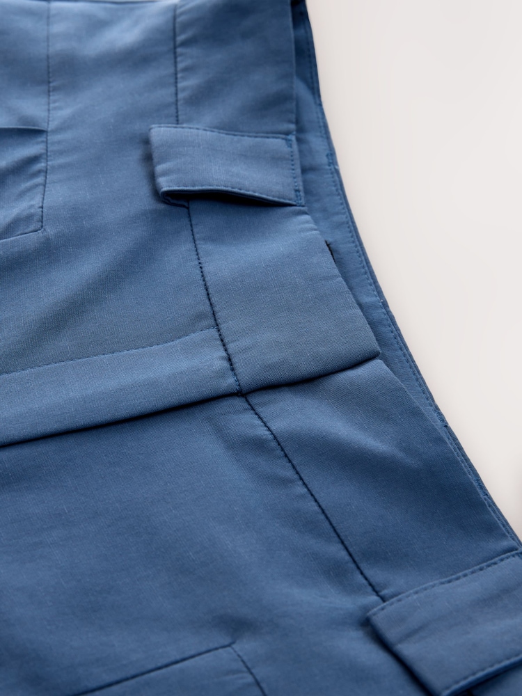 Blue Wide Leg Trousers - Image 9 of 9