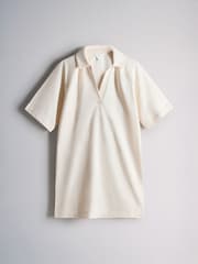 The Set 2 Pack Trophy Neck Lightweight Sweat Dress Chocolate Brown/Cream - Image 3 of 5