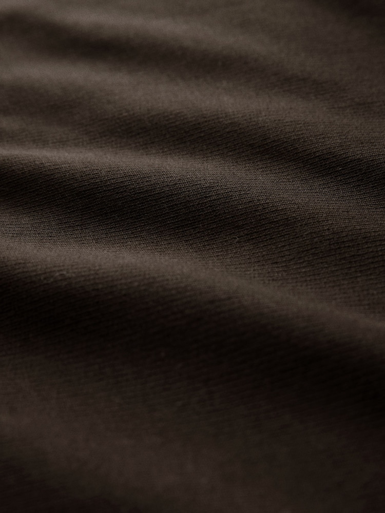 The Set 2 Pack Trophy Neck Lightweight Sweat Dress Chocolate Brown/Cream - Image 5 of 5