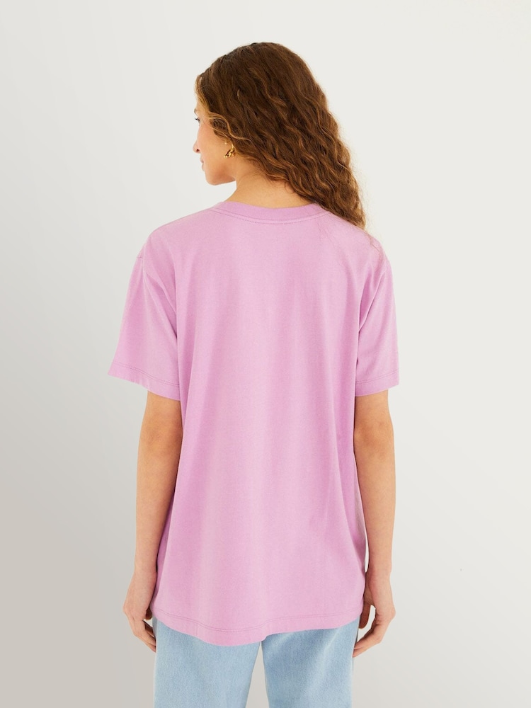 Farm Rio Pink Paris Carousel Relaxed T-Shirt - Image 2 of 5