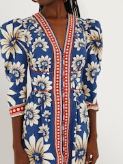 Farm Rio Blue Luna Blue Maxi Dress - Image 4 of 4