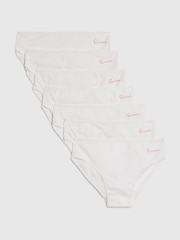 River Island White Briefs Knickers 7 Pack - Image 1 of 3