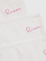 River Island White Briefs Knickers 7 Pack - Image 3 of 3