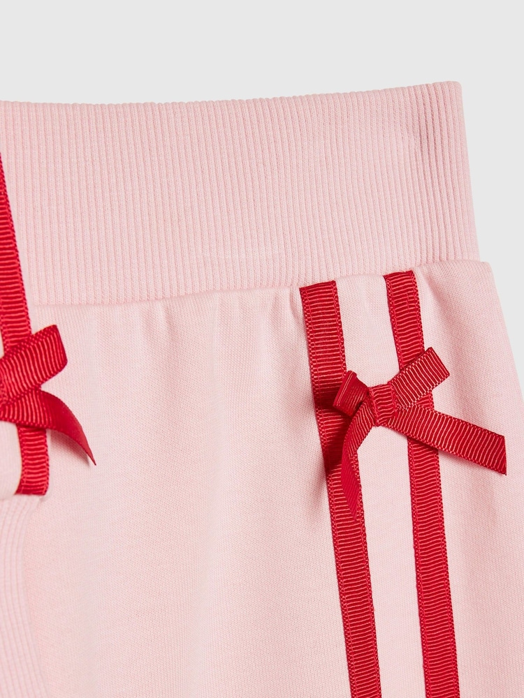 River Island Pink Bow Top & Joggers Set - Image 5 of 5