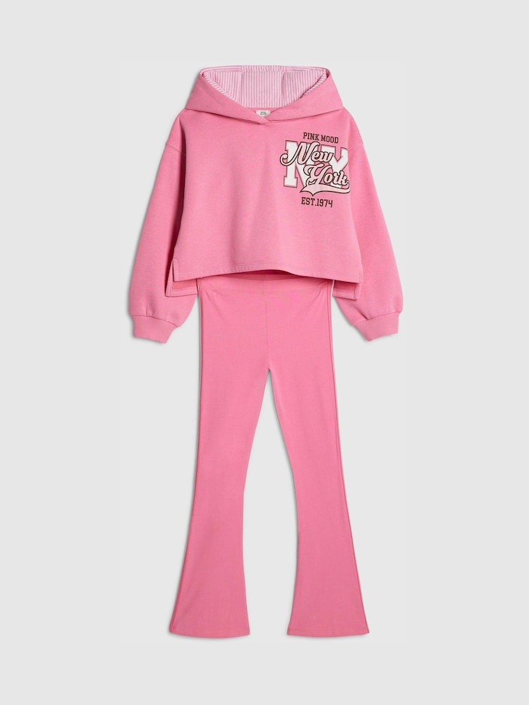 River Island New York Hoodie & Kickflare Set - Imaginea 2 din 4