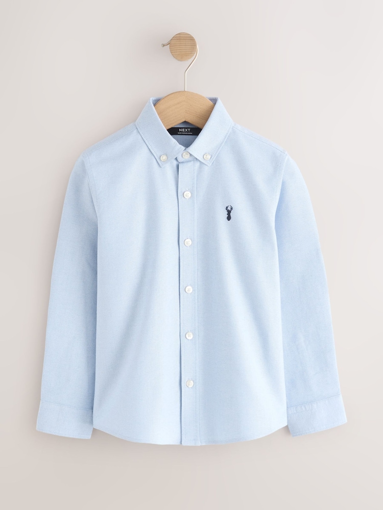 Blue Single Premium Oxford Shirt (3-17yrs) - Image 1 of 4