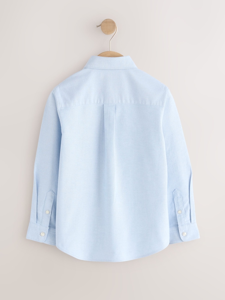 Blue Single Premium Oxford Shirt (3-17yrs) - Image 2 of 4