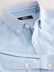 Blue Single Premium Oxford Shirt (3-17yrs) - Image 3 of 4