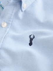 Blue Single Premium Oxford Shirt (3-17yrs) - Image 4 of 4