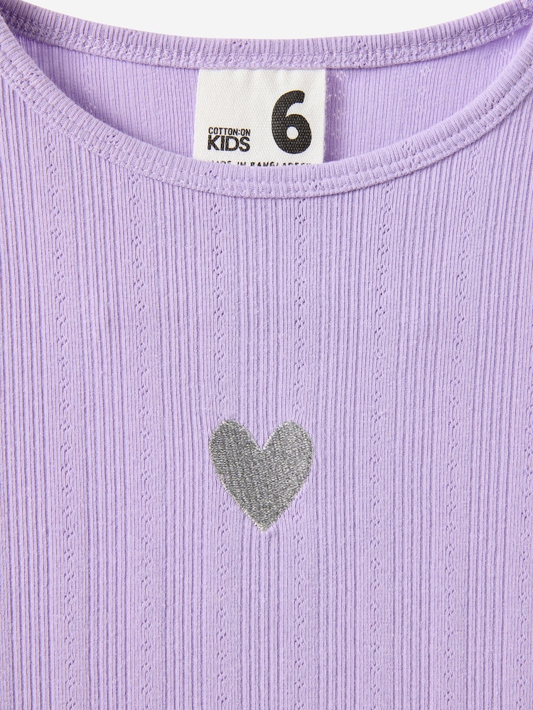 Cotton On Purple Jade Crew Top - Image 2 of 3 Cotton On Purple Jade Crew Top - Image 2 of 3