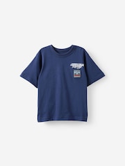 Cotton On Blue Jonny Short Sleeve Graphic Print T-Shirt - Image 1 of 3