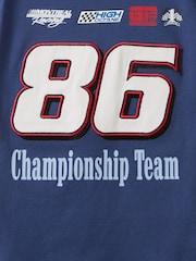 Cotton On Blue Jonny Short Sleeve Graphic Print T-Shirt - Image 3 of 3