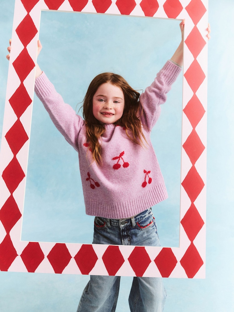 Cotton On Purple Sam Soft Knit Jumper - Image 2 of 5 Cotton On Purple Sam Soft Knit Jumper - Image 2 of 5