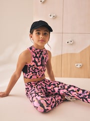 Rosa Animal - Sports Avkortet Top (5-16år) - Bilde 1 av 4