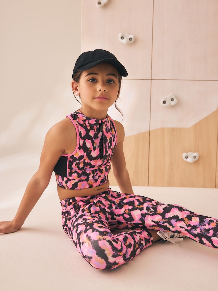 Rosa Animal - Sports Avkortet Top (5-16år) - Bilde 1 av 4