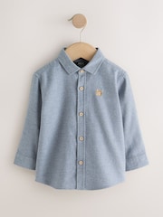 Blue Bear Long Sleeve Melange Brushed Character Shirt (3mths-7yrs) - Image 1 of 4
