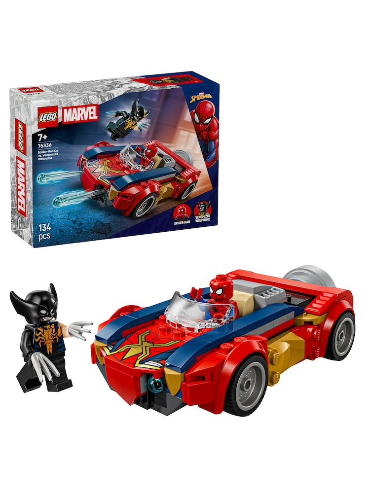 LEGO Marvel Spider-Man Car vs Venomized Wolverine 76336 - Image 1 of 7 LEGO Marvel Spider-Man Car vs Venomized Wolverine 76336 - Image 1 of 7