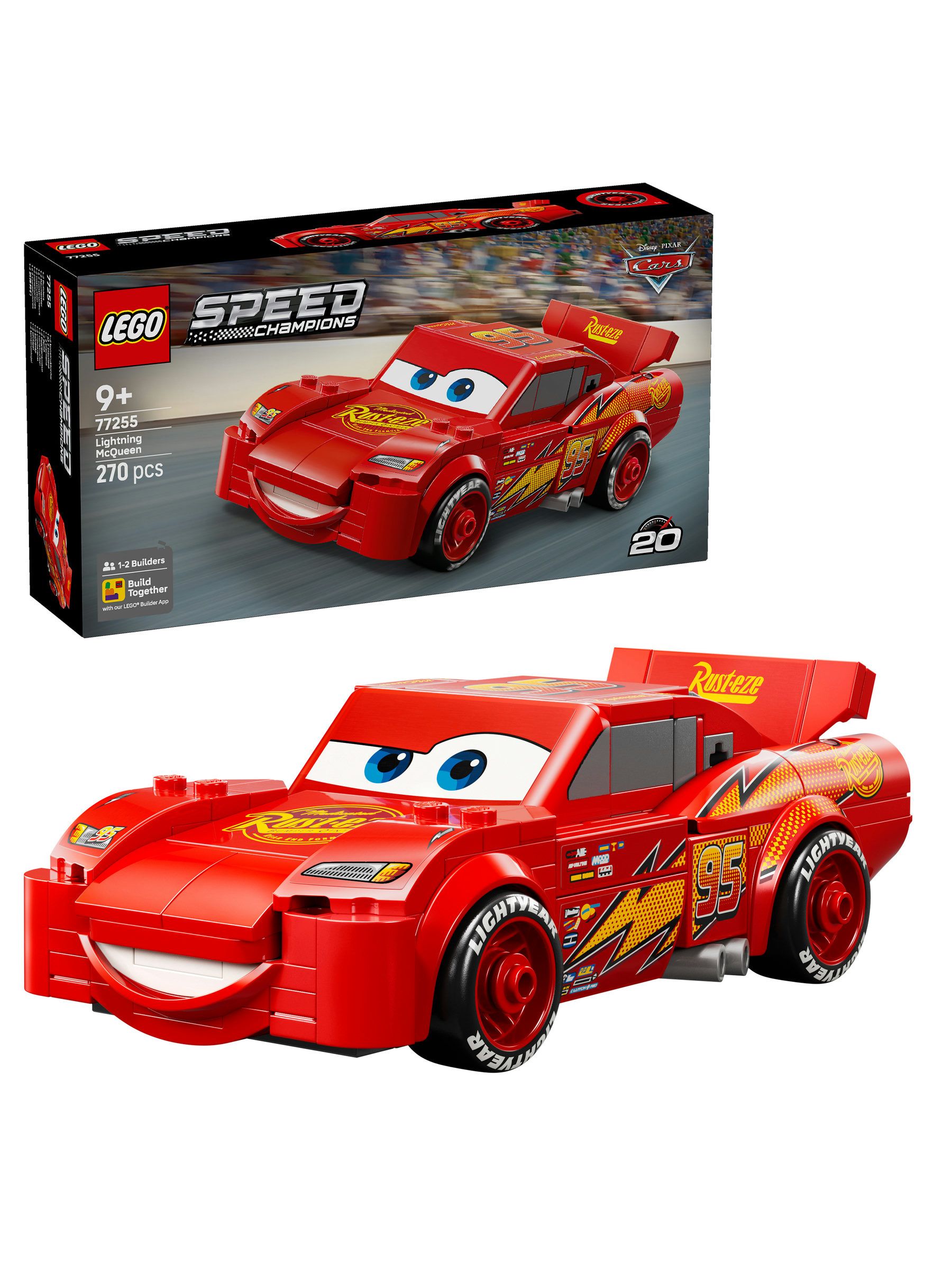 LEGO Speed Champions Lightning McQueen Race Car Toy - Collectible Multicolor - Image 31