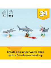 LEGO Creator 3-In-1 Fierce Shark with a Treasure Chest 31381 - Image 3 of 8